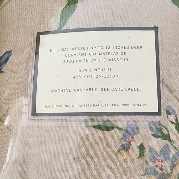 NIP Pottery Barn Carlotta Floral Duvet KING - Picture 6 of 6